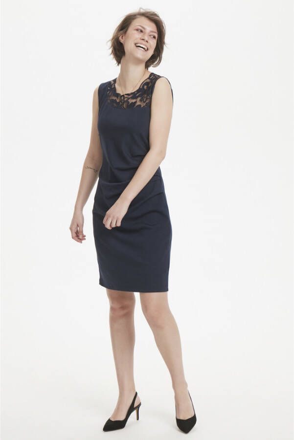 Kaffe India Vivi Dress Blauw Dames