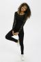Kaffe Kanten Boat T-Shirt Top met Kantdetail Black Dames - Thumbnail 3