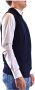Kangra Mouwloos gebreide kleding Blauw Heren - Thumbnail 2