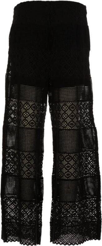 Kangra Wide Trousers Zwart Dames