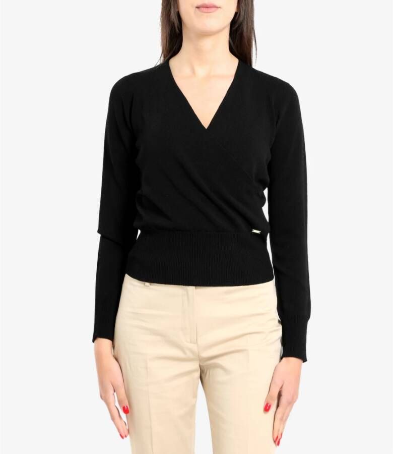 Kaos Long Sleeve Tops Zwart Dames