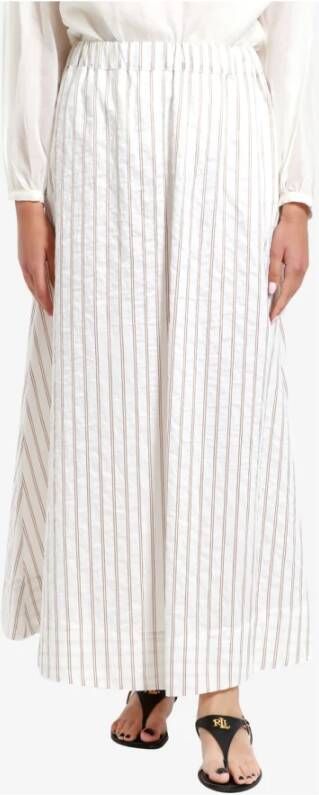 Kaos Midi Skirts Wit Dames
