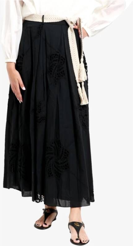 Kaos Midi Skirts Zwart Dames