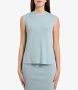 Kaos Sleeveless Tops Blauw Dames - Thumbnail 2