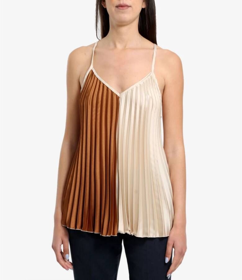 Kaos Sleeveless Tops Wit Dames