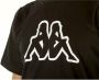 Kappa Zwarte katoenen ronde hals T-shirt Black Heren - Thumbnail 2