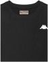 Kappa Zwart Katoenen T-shirt Slim Fit Borduurwerk Black Heren - Thumbnail 3