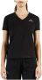 Kappa Zwarte Katoenen Tops & T-Shirt Black Dames - Thumbnail 2