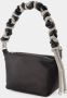 Kara Hobo bags Crystal Phone Cord Hobo Bag Black Leather in zwart - Thumbnail 2