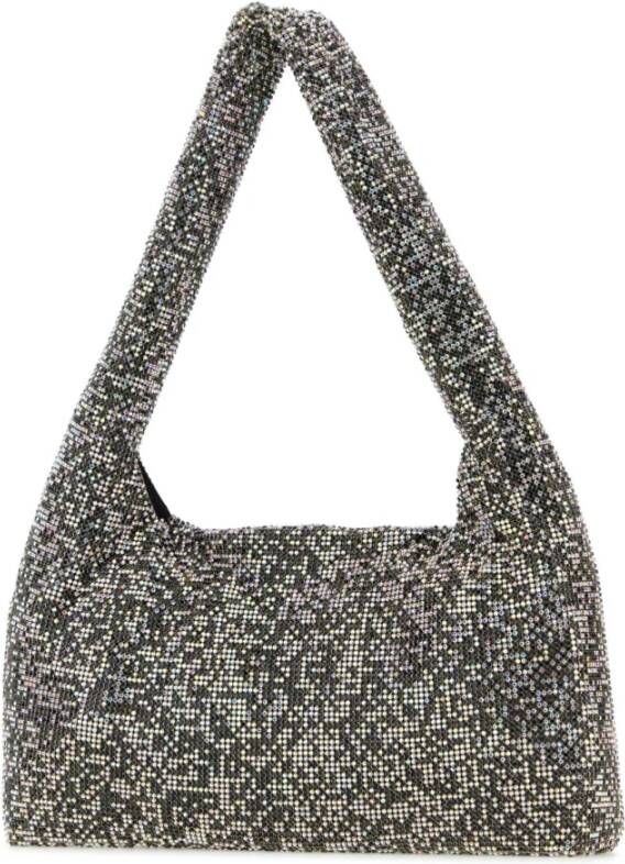 Kara Zwarte strass handtas 28cm x 15cm Zwart Dames