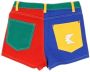 Karl Kani Pantaloncino en blokrokte Blauw Dames - Thumbnail 2