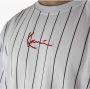 Karl Kani Gestreept Crew Neck T-shirt White Heren - Thumbnail 2