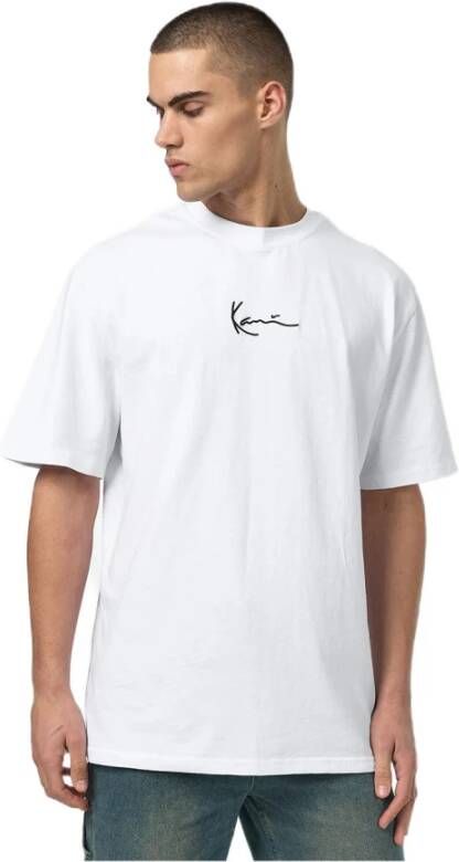 Karl Kani T shirt met labelstitching model SIGNATURE TEE