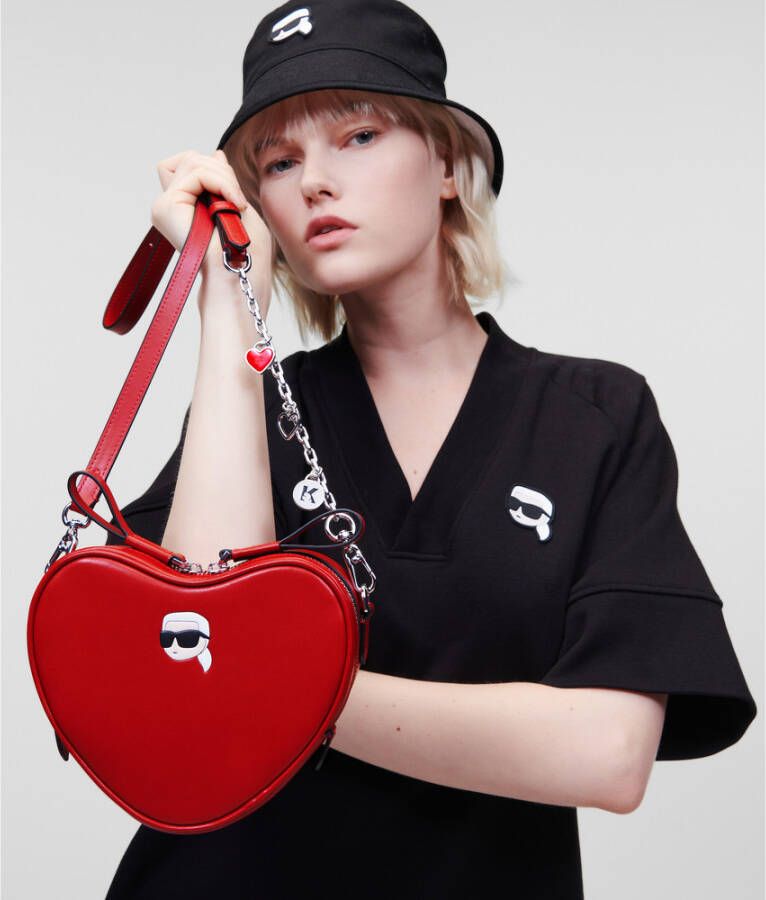 Karl Lagerfeld Crossbody Valentine Heart Bag Rood Dames