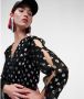 Karl Lagerfeld Kleed metaalmonogram Zwart Dames - Thumbnail 2