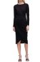 Karl Lagerfeld Jersey jurk met lange mouwen Zwart Dames - Thumbnail 2