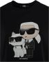 Karl Lagerfeld Ikonik 2.0 T-shirt met korte mouwen Zwart Dames - Thumbnail 4