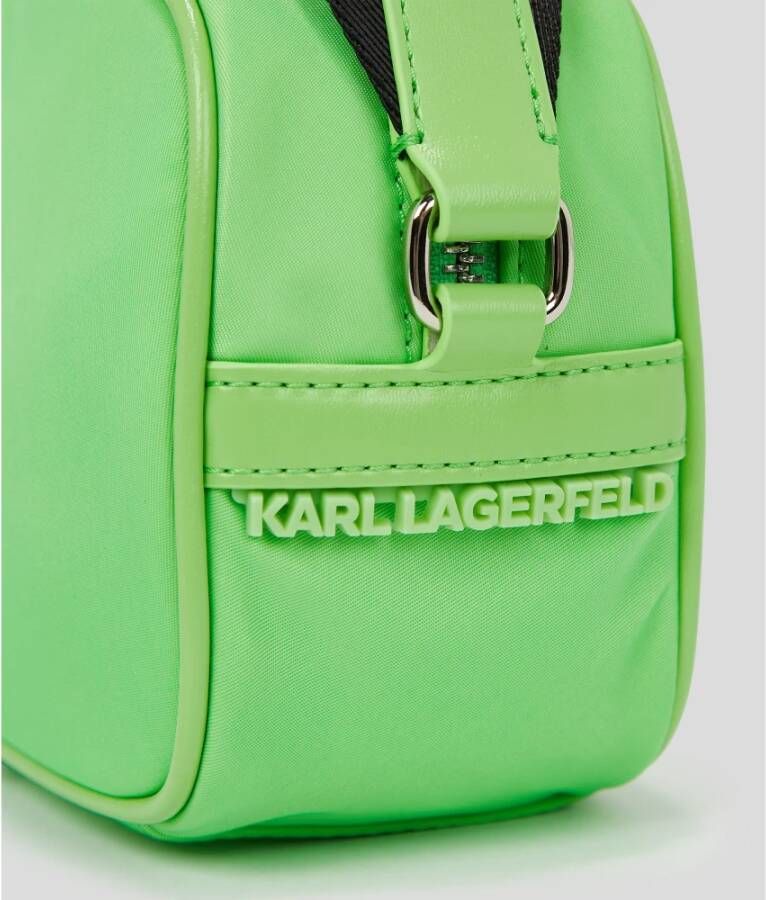 Karl Lagerfeld Crossbody Ikonik 2.0 Nylon Camera Bag Groen Dames