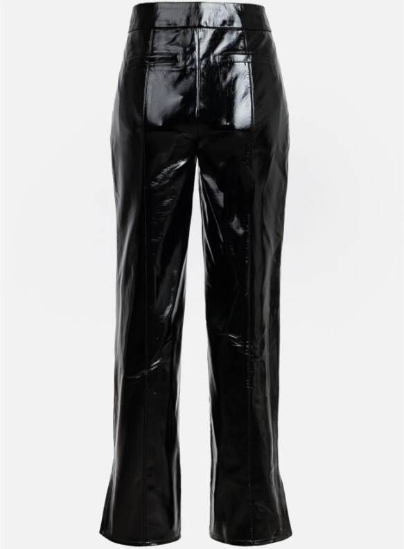 Karl Lagerfeld Leather Trousers Zwart Dames