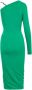 Karl Lagerfeld One-shoulder jurk Green Dames - Thumbnail 2