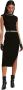 Karl Lagerfeld Stijlvolle Hoge Nek Gebreide Jurk Black Dames - Thumbnail 3