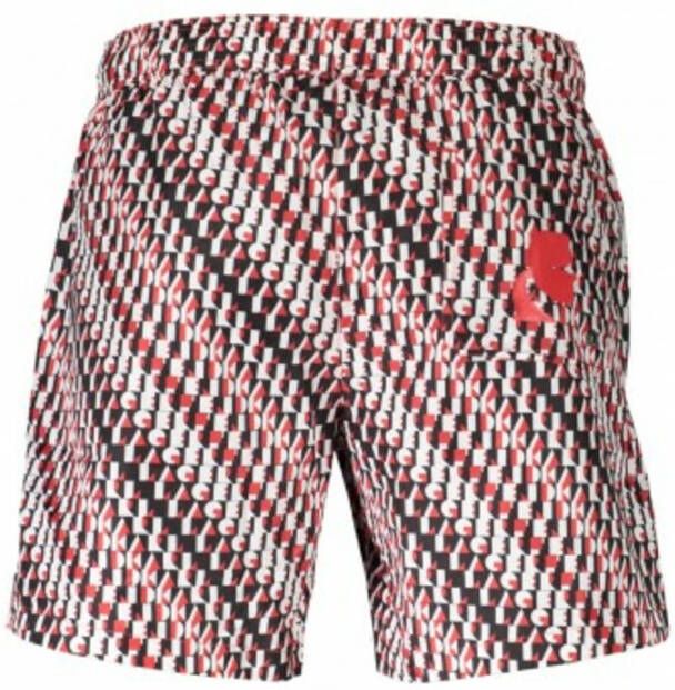 Karl Lagerfeld Monogram zwempak Rood Heren