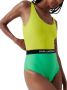 Karl Lagerfeld Color block badpakken Green Dames - Thumbnail 2