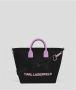 Karl Lagerfeld Gepatroneerde Ikon K Tote Bag Black Dames - Thumbnail 4