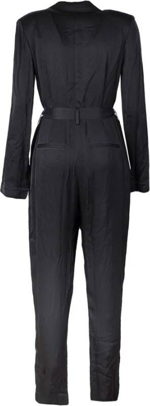 Karl Lagerfeld Satin Jumpsuit Zwart Dames