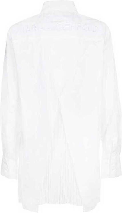 Karl Lagerfeld Geplooid tuniek shirt Wit Dames