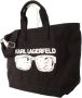 Karl Lagerfeld Shoppers Element Canvas Tote in zwart - Thumbnail 3