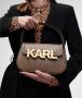 Karl Lagerfeld Crossbody bags Letters Embossed Satchel in taupe - Thumbnail 5