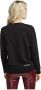Karl Lagerfeld Ikonik Rhinestones Sweatshirt 210W1822 999 Zwart Dames - Thumbnail 8