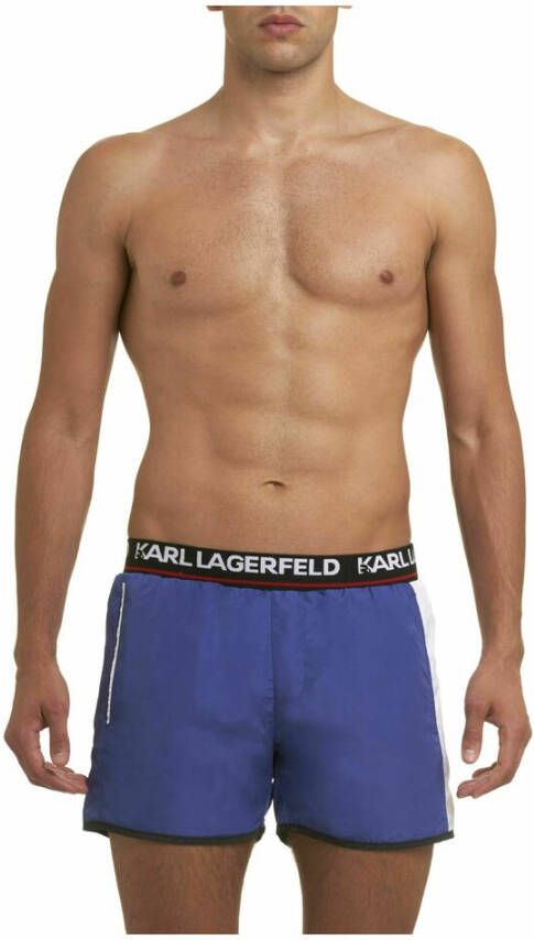 Karl Lagerfeld Zwembroek Blauw Heren