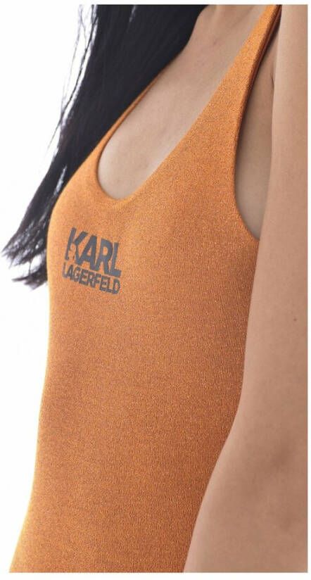 Karl Lagerfeld Zwempak Oranje Dames