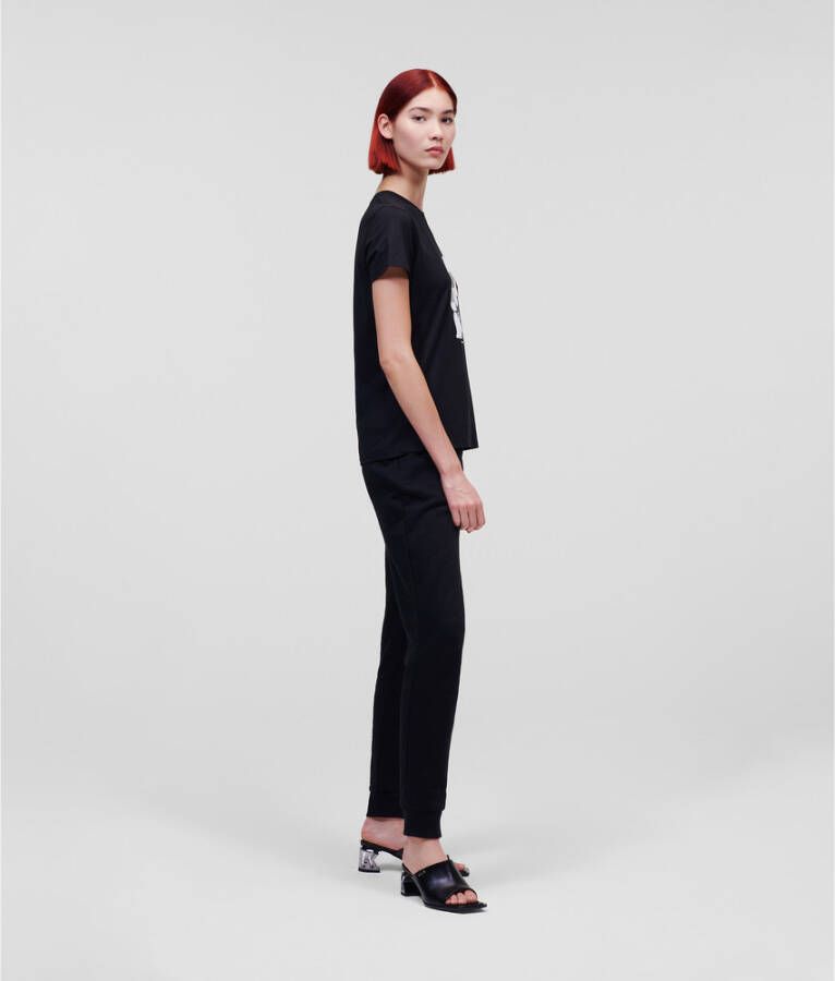 Karl Lagerfeld T-shirt Ikonik 2.0 Zwart Dames