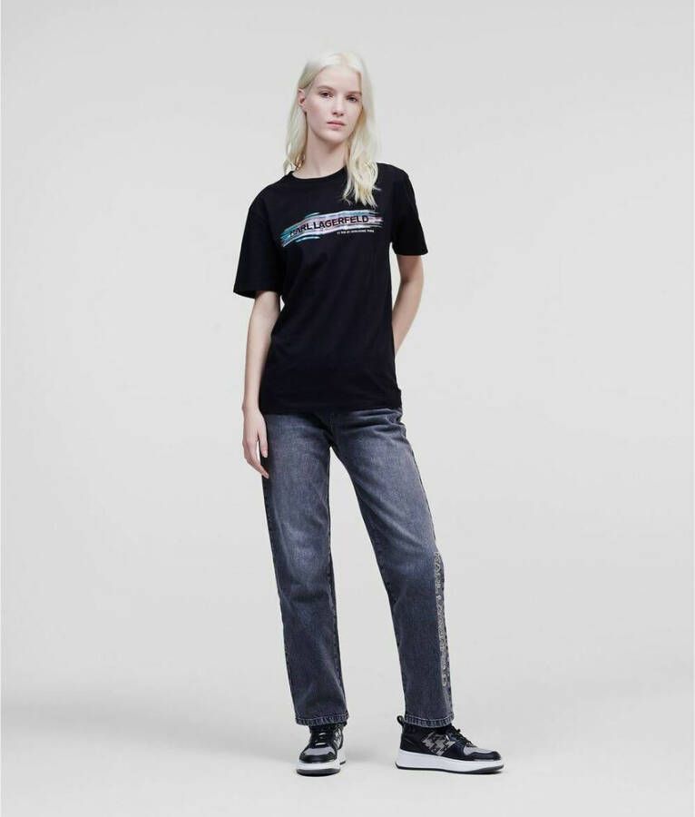 Karl Lagerfeld t-shirt Zwart Dames