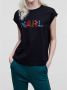 Karl Lagerfeld T-Shirt Zwart Dames - Thumbnail 2