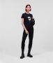 Karl Lagerfeld T-Shirt Ikonik 2.0 Zwart Dames - Thumbnail 3