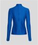 Karl Lagerfeld L-Slv Texture Mockneck top Blauw Dames - Thumbnail 2