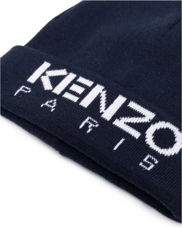 Kenzo Beanie Blauw Heren