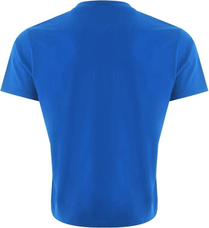 Kenzo Blauw Katoenen T-Shirt met Tijgerprint Blauw Heren