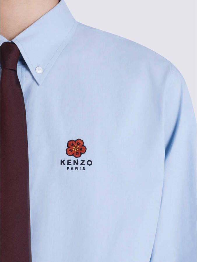 Kenzo boké flower casual shirt Blauw Heren