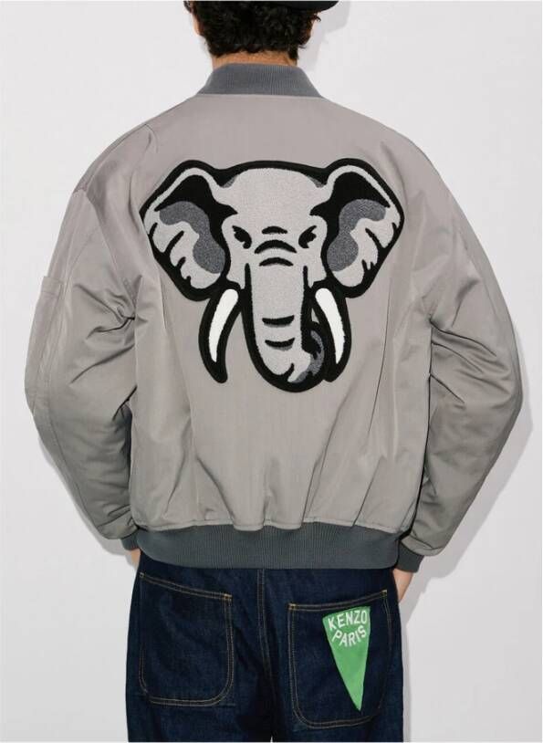 Kenzo Bomber Jackets Grijs Heren