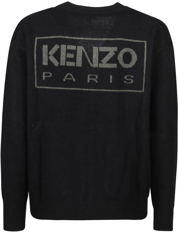 Kenzo Stijlvolle Regular Cardigan in 99oir Zwart Heren