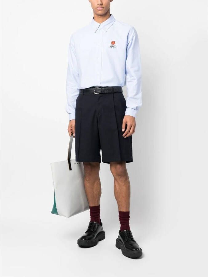 Kenzo Lichtblauw katoenen shirt Blauw Heren