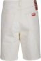 Kenzo WB Gebleekte Witte Denim Shorts White Heren - Thumbnail 2