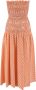 Kenzo Urban Gingham Maxi Jurk Oranje Dames - Thumbnail 6