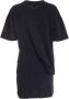 Kenzo Asymmetrische Logo T-Shirt Jurk Zwart Dames - Thumbnail 2