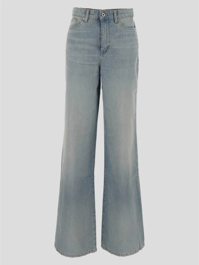 Kenzo Wide Leg Jeans Klassieke Pasvorm Blauw Dames
